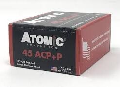 45 ACP. Atomic Defensive ammunition is loaded to exact specifications with the most popular bullets from major manufacturers to deliver the consistent